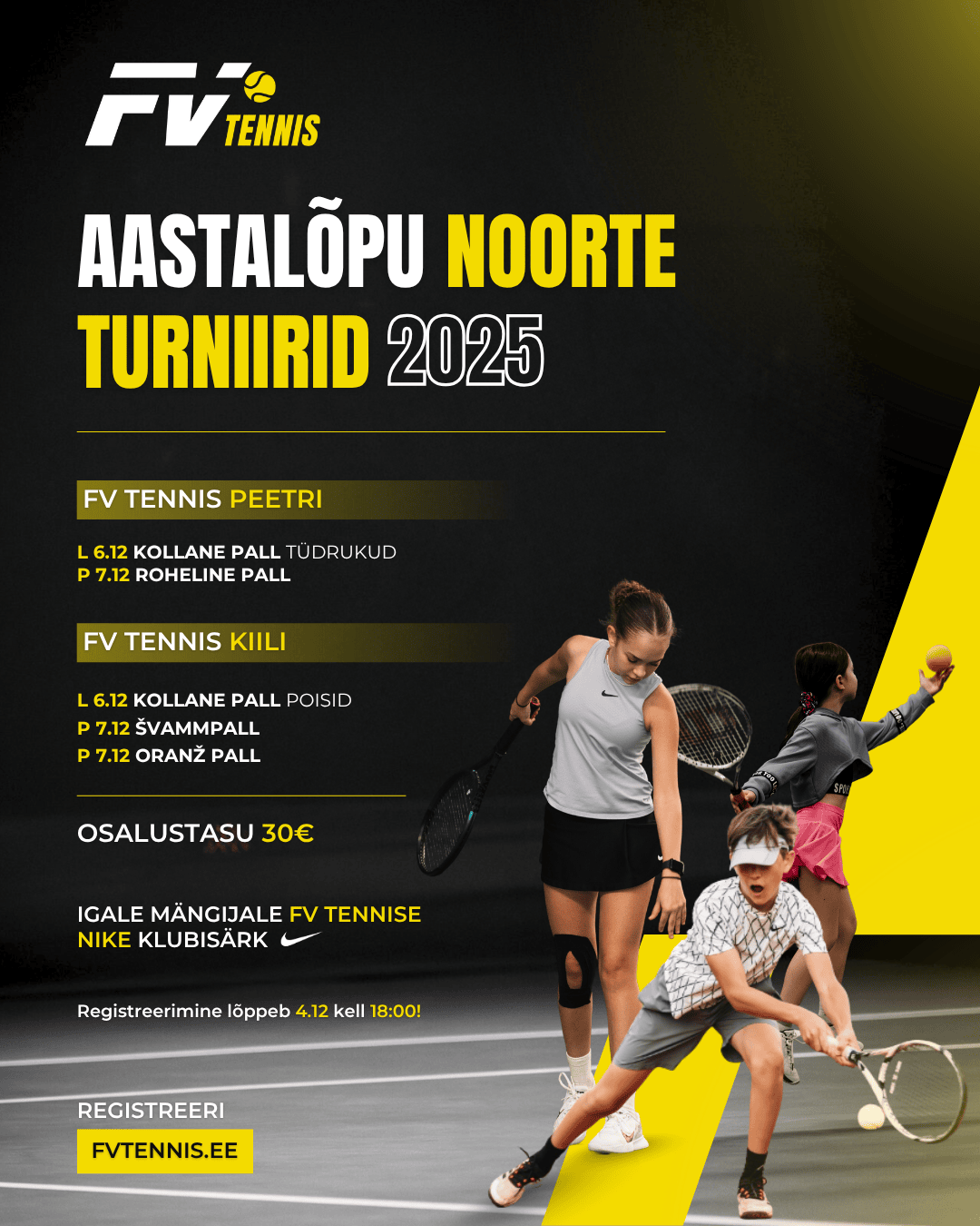 Aastalõpu noorte turniir 06.12