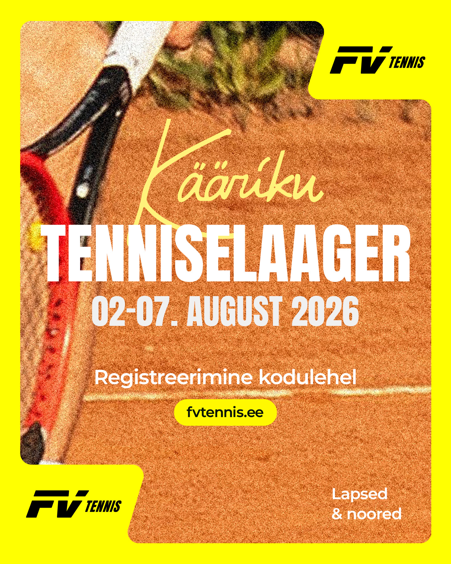 Tenniselaager lastele ja noortele Käärikul